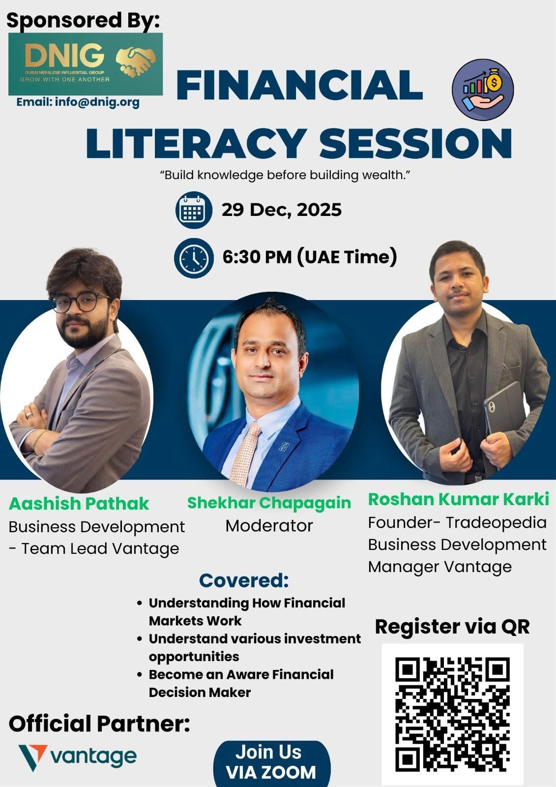 Event Banner financial Literacy